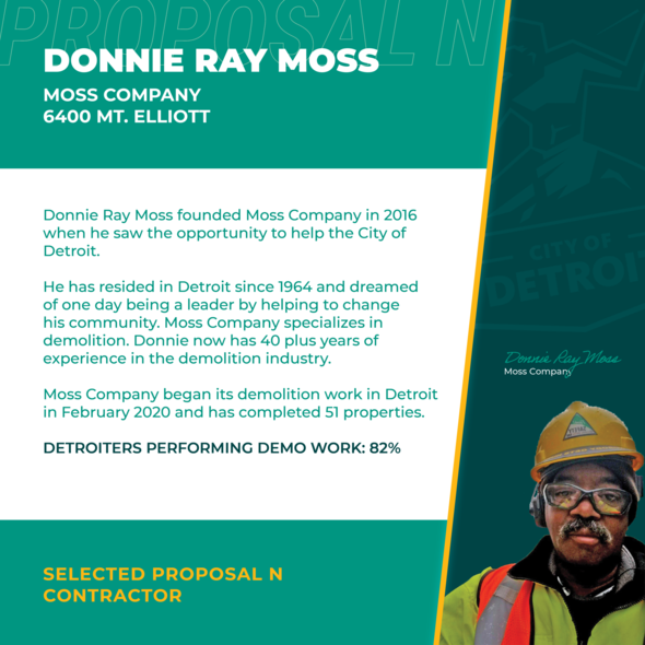 Proposal N Contractor Donnie Ray Moss