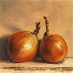 Two onions leaning - Posted on Wednesday, November 19, 2014 by Peter J Sandford