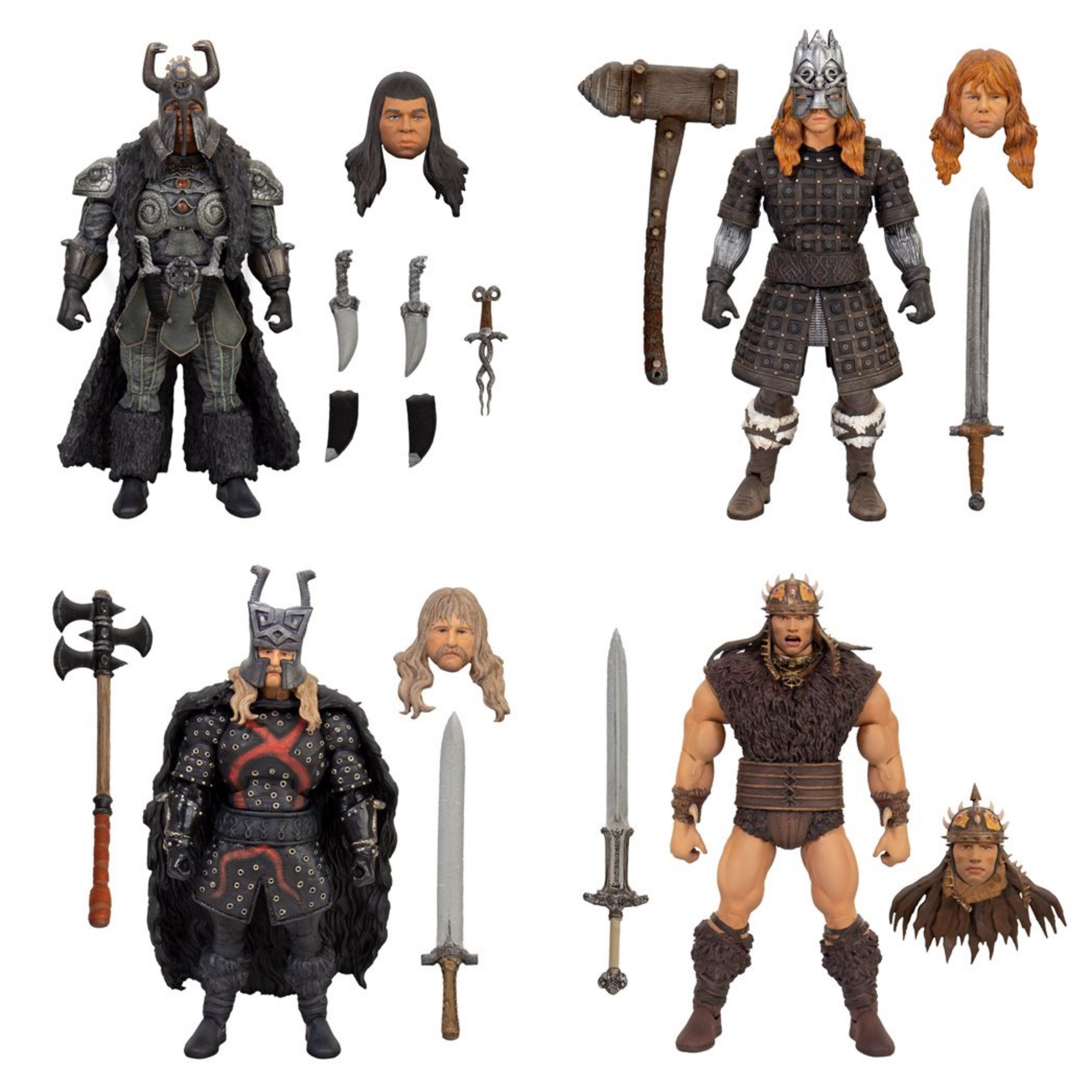 Image of Conan the Barbarian Ultimates 7-Inch Action Figure - Set of 4 - NOVEMBER 2020