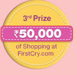 3rd Prize Rs.50,000 of Shopping at Firstcry.com