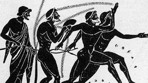 Cerámica de los Juegos Olímpicos del siglo V a.C.