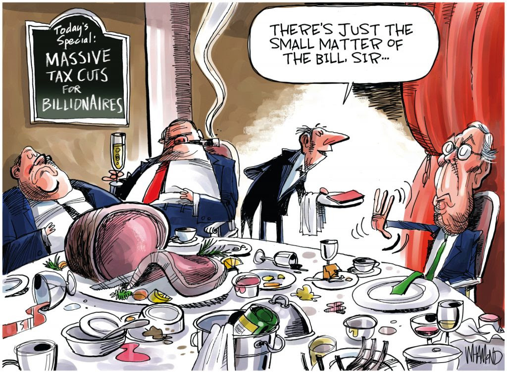 Republicans give tax cuts to the rich but deny benefits to the poor