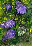 5x7 Wistaria in Bloom Flowers Purple Lavender Acrylic by Penny Lee StewArt - Posted on Tuesday, April 14, 2015 by Penny Lee StewArt