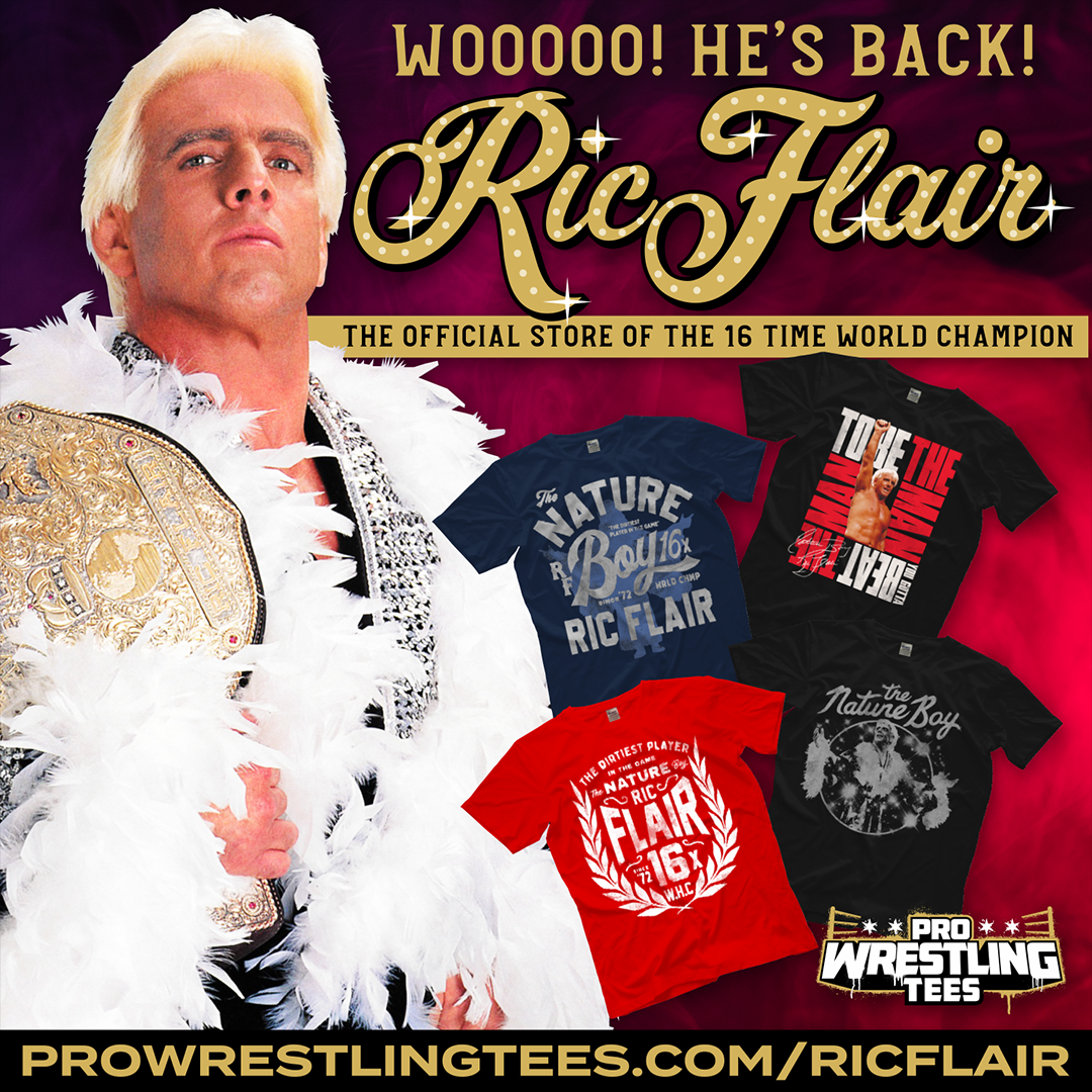 WOOOO! He's Back! Ric Flair | The Official Store of the 16 Time World Champion: prowrestlingtees.com/ricflair