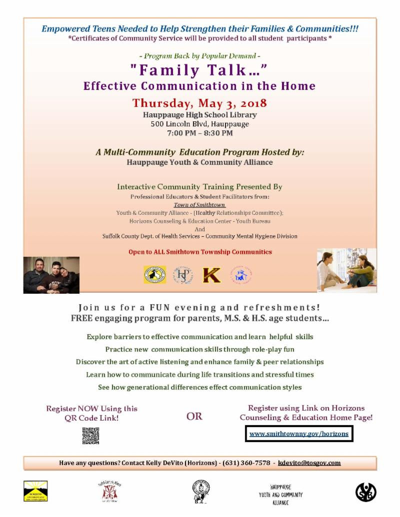 By Popular Demand Another Free Talk At >> Family Talk Effective Communication In The Home By Popular Demand Another Free Talk At >> Family Talk Effective Communication In The Home