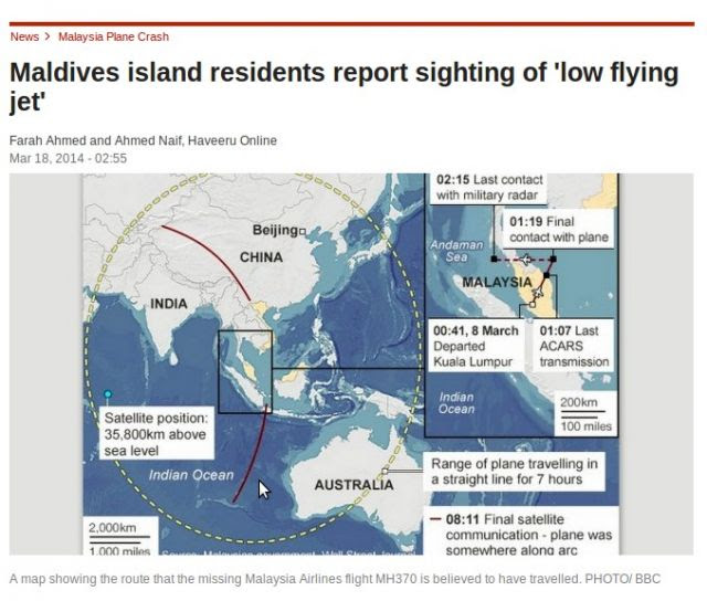 Malaysia 370 Approached Diego Garcia: Do New Eyewitness Reports From Maldives Island Residents Confirm Viral Conspiracy Theory?