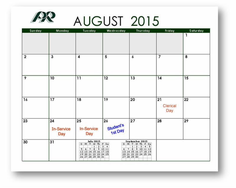 Pine Richland Calendar Customize and Print