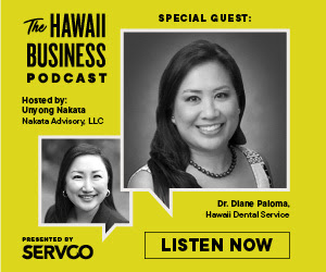 Click here to listen to the latest episode of The Hawaii Business Podcast featuring Dr. Diane Paloma!