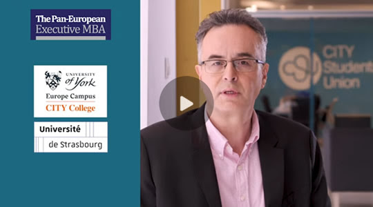 Prof. Leslie Szamosi presents the Pan-European Executive MBA