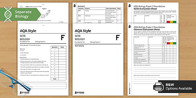 * NEW * AQA GCSE Biology Paper 2 Foundation