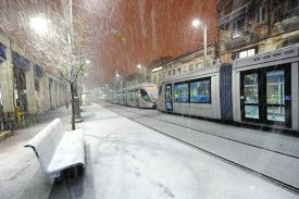 Light Rail in Snow
