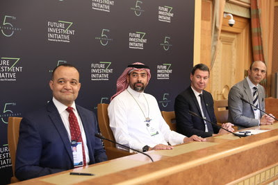 The Royal Commission for AlUla signs landmark agreements with AECOM and an international French consortium comprising Egis, Assystem and Setec during the Future Investment Initiative in Riyadh.