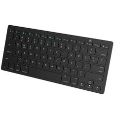 78 Keys Bluetooth Wireless Keyboard For iOS Android Windows Devices