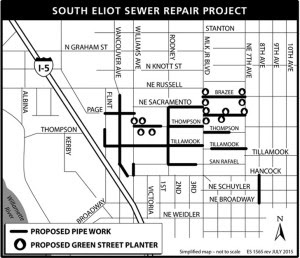 Sewer Repair Map