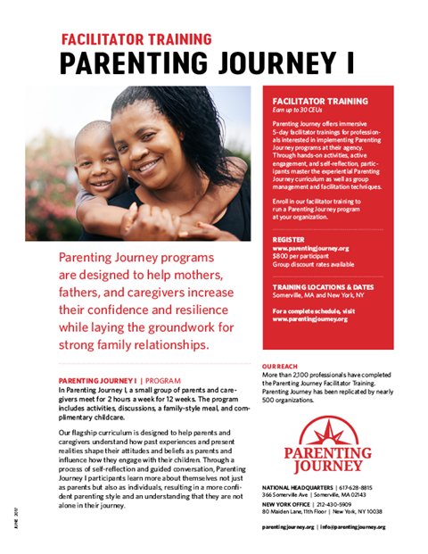 Parenting Journey I flyer