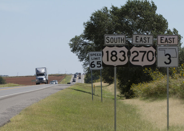 US-270 corridor in northwest Oklahoma