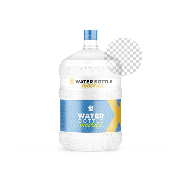 Premium PSD 20l plastic water bottle mockup