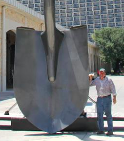 The world's largest shovel will be inducted into the record books on Saturday.
