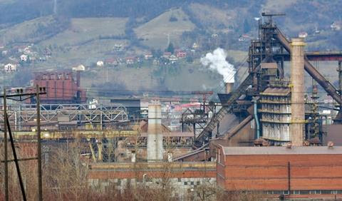A steel plant in Bosnia-Herzegovina.