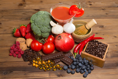 Alimentos que são fontes de antioxidantes