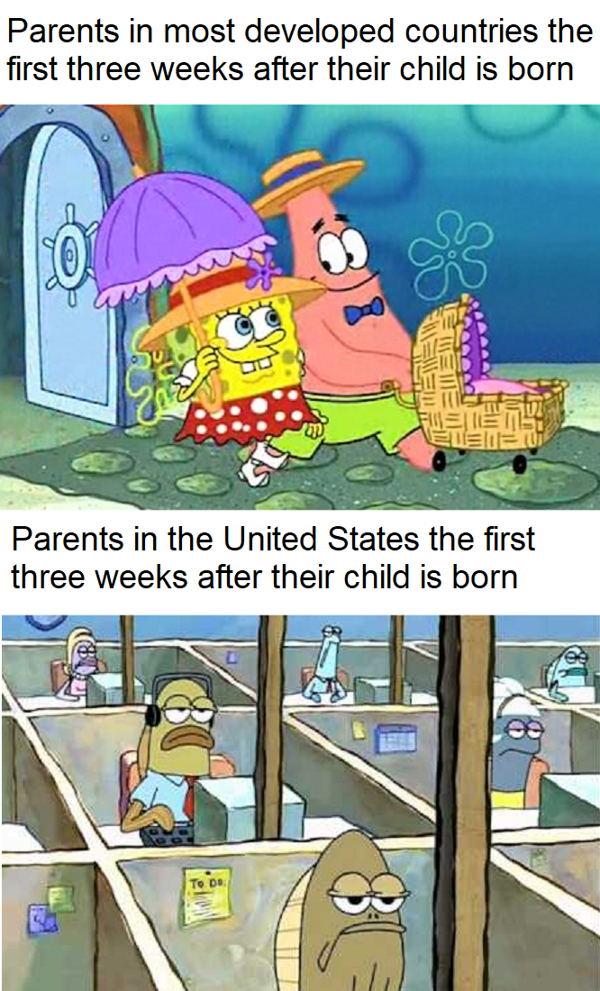 Share this meme to support parental leave"