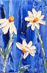 Daisies Blue Sky 3 - Posted on Wednesday, February 25, 2015 by Cynthia Van Horne Ehrlich