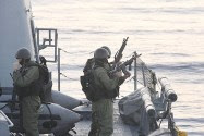 IDF Naval commandos on a mission.