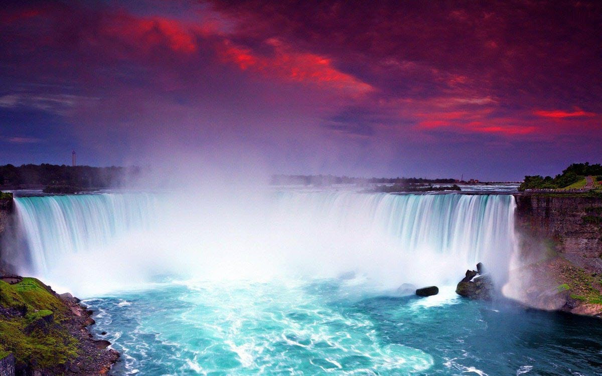 Ảnh thác Niagara hoàng hôn