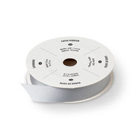 Silver 5/8" Satin Ribbon Silver 5/8" Satin Ribbon