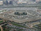 This March 27, 2008, aerial file photo, shows the Pentagon in Washington. On Tuesday, Feb. 25, 2020, an Arkansas man was arrested after he attempted to explode a vehicle in a Pentagon parking lot. He is identified as one Matthew Dmitri Richardson of Fayetteville. (AP Photo/Charles Dharapak, File)