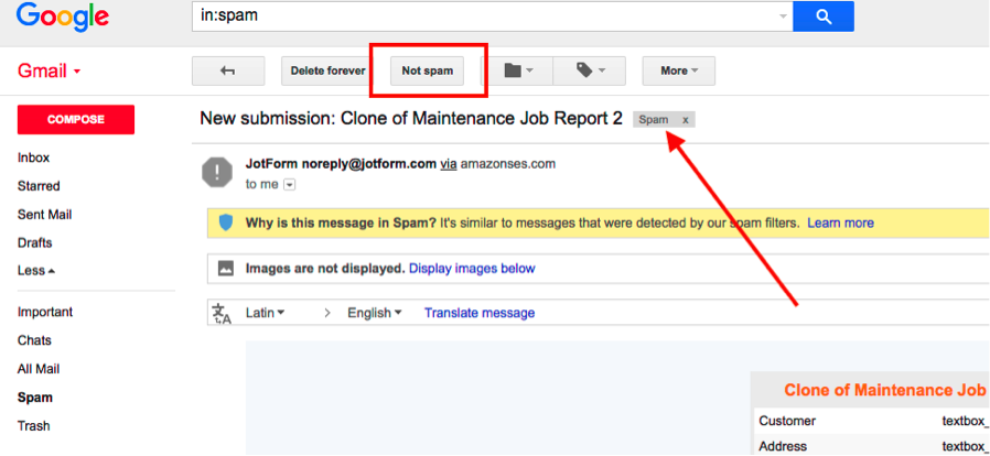 Form submissions responses are not emailing  Image 1 Screenshot 20