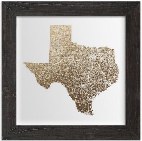 TEXAS MAP FILLED