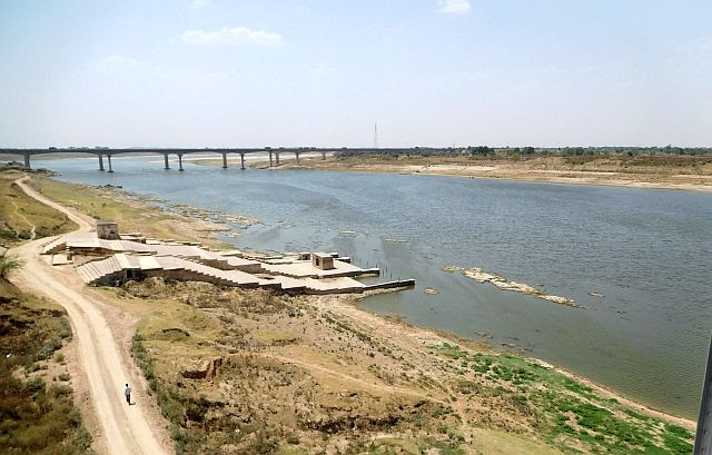Yamuna River( Road Bridge) at Kalpi,Jalaun,Uttar Pradesh,India