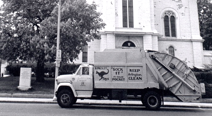 “Kingsley the Kangaroo” DPW Garbage Truck (1974) Robbins Library Collection