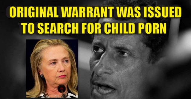Bombshell: Child Pornography! Reason For Warrant Leading To Re-Opening Of Clinton Case? (Video)