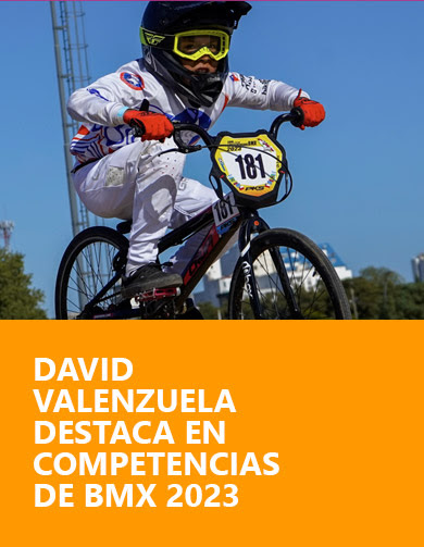 David Valenzuela destaca en competencias de BMX 2023