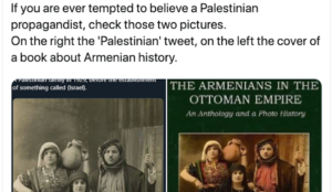 “Palestinian” propagandist claims photo of Armenian family shows “Palestinians” before founding of Israel
