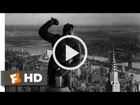 King Kong (1933)- Climbing the Empire State Building Scene (9/10) | Movieclips