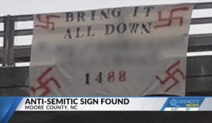 North Carolina news outlet features Hamas-linked CAIR condemning anti-Semitic sign, though Islam was not mentioned