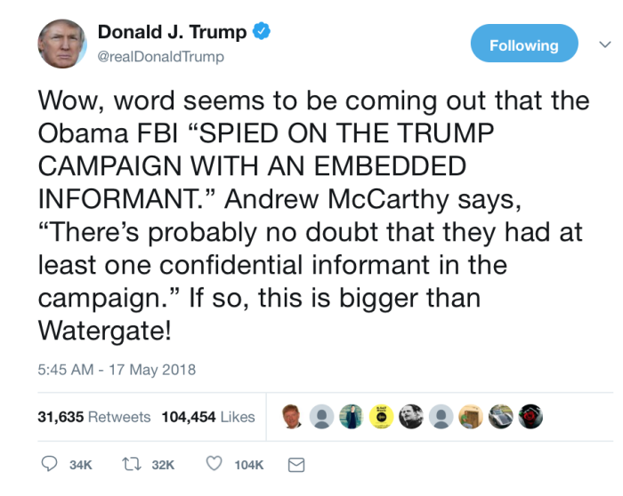 Trump tweets