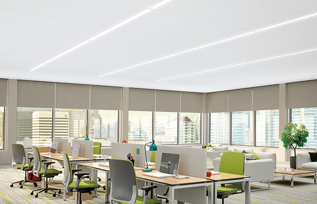 Lyra Concealed Ceiling in an office space environment