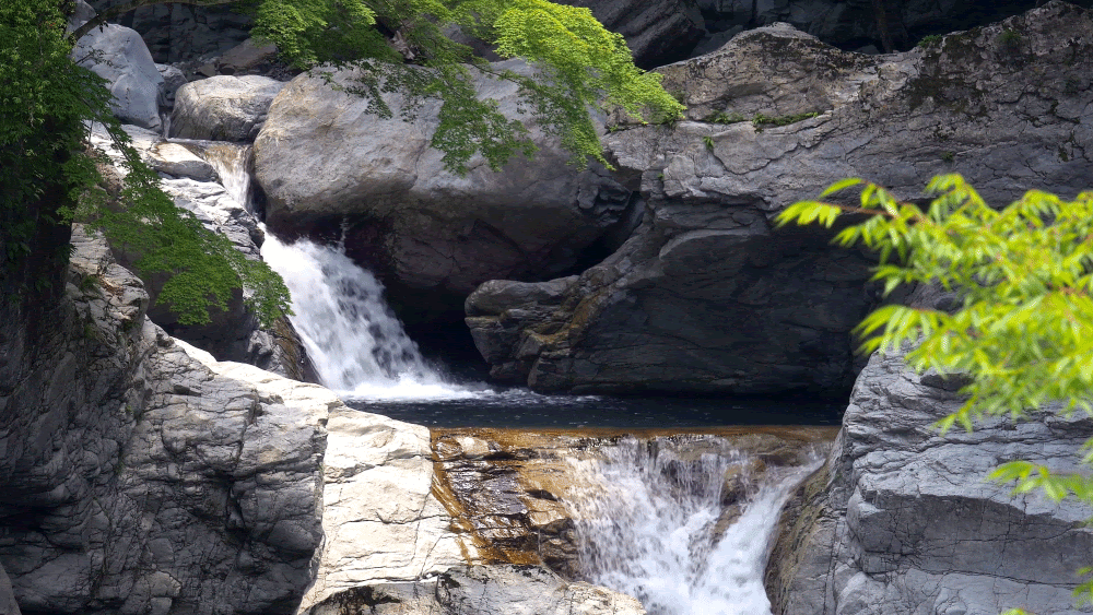 waterfall cinemagraph waterfall in Japan gif - Gifavs