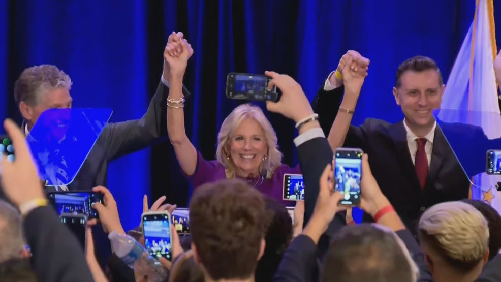  First lady Jill Biden voices support for McKee, Magaziner, and Rhode Island Dems