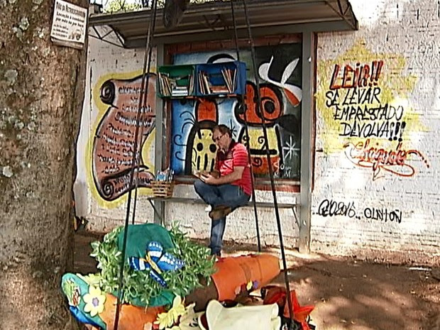 cantinho da leitura santa rosa uberaba  (Foto: Reprodução/TV Integração)