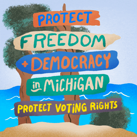 Protect freedom and democracy in Michigan. Protect voting rights.