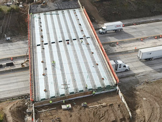 Keystone Avenue bridge work over I-465
