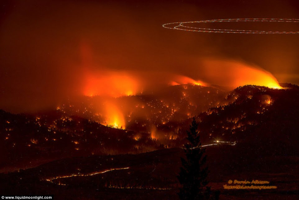  Otherworldly scenes: The Meadow Fire was started by a lightning strike and has turned into a raging inferno due to the drought affecting parts of California