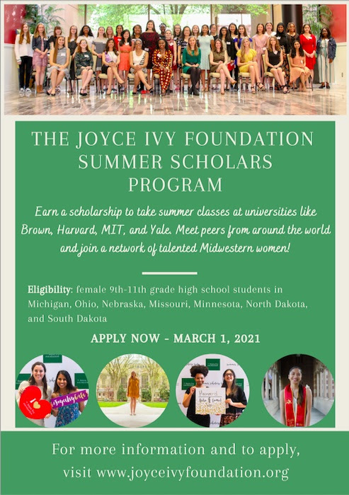 Joyce Ivy Summer Scholars Program