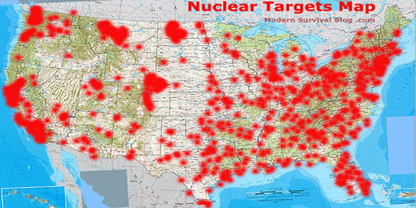 US Nuclear Target Map !!!  Do You Live in a Death Zone?
