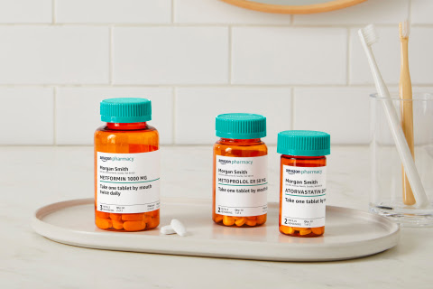 Customers can now purchase prescription medications through Amazon Pharmacy – convenient and reliable access, without leaving home. (Photo: Business Wire)